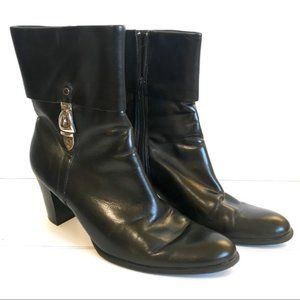Etienne Aigner Black Heeled Boots NWOT 9M